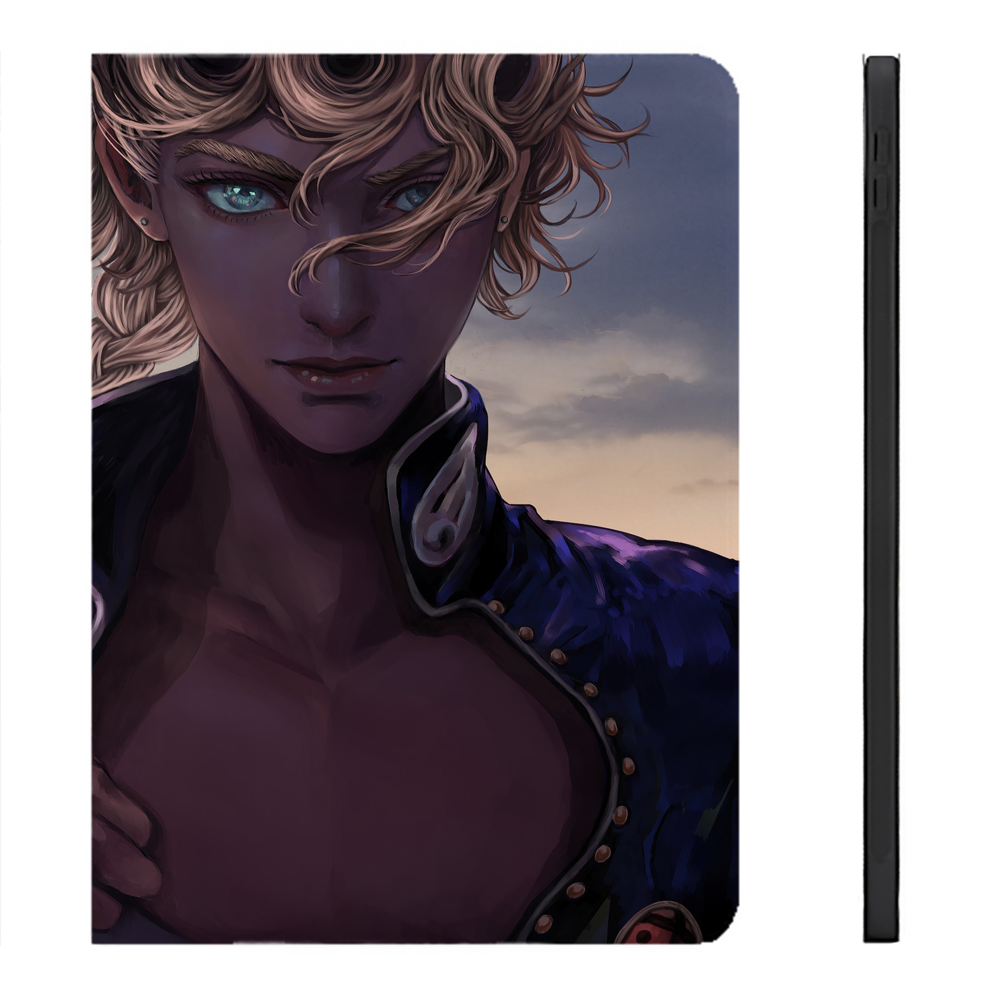 （画像用） ジョジョの奇妙な冒険 JoJo's Bizarre Adventure IPadケース ペンホルダー付き ブックスタイルデザイン